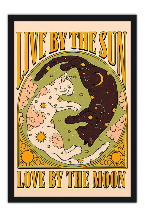Poster Gatinhos - Live By The Sun - Frases - Misc