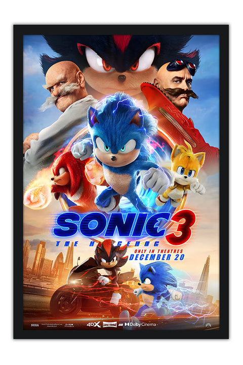 Poster Sonic 3 - Infantil - Filmes