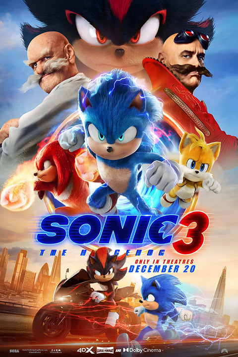 Poster Sonic 3 - Infantil - Filmes
