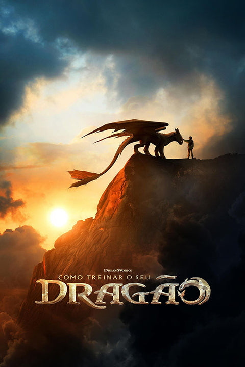 Poster Como Treinar Seu Dragão - How To Train Your Dragon - Live Action - Infantil - Filmes