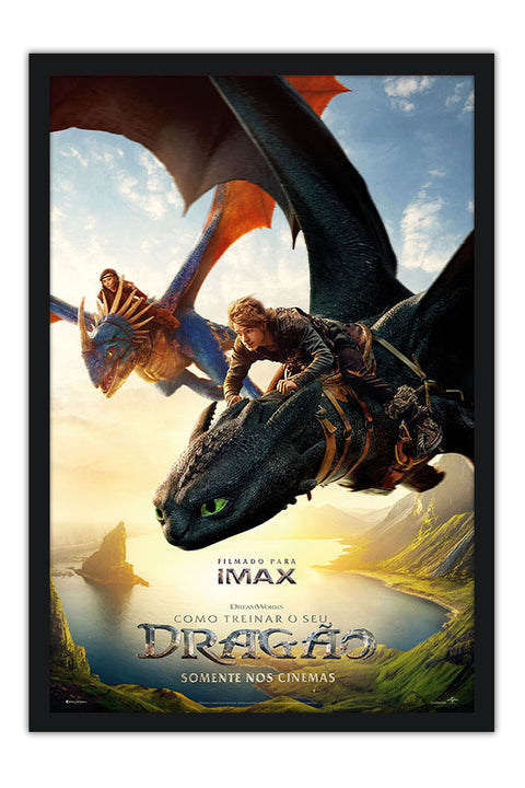 Poster Como Treinar Seu Dragão - How To Train Your Dragon - Live Action - Infantil - Filmes