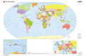 Poster Mapa - Planisfério Político Mundi - Mapas - Geografia - Educativo