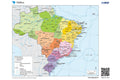 Poster  Mapa Político Brasil - Mapas - Geografia - Educativo