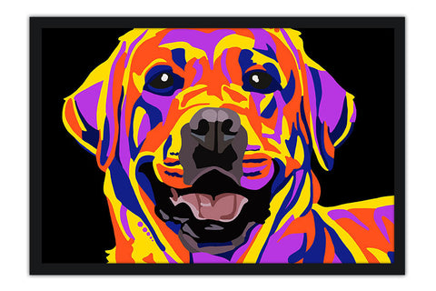 Poster Cachorro - Coleção Colors - Animais 