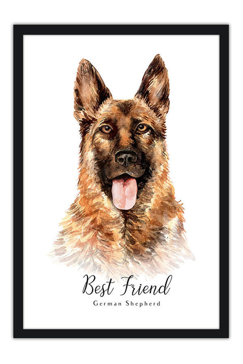 Poster Cachorro - Frase - Coleção Colors - Animais 