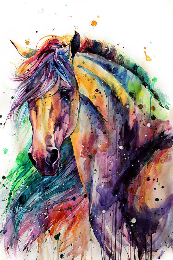 Poster Cavalo - Coleção Colors - Animais 