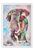 Poster Elefante - Coleção Colors - Animais 