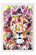 Poster Leão  - Coleção Colors - Animais 