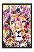 Poster Leão  - Coleção Colors - Animais 