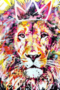 Poster Leão  - Coleção Colors - Animais 
