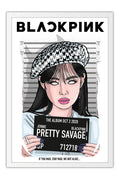 Poster Jennie - Blackpink - Pretty Savage - Cantora - K-Pop