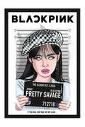 Poster Jennie - Blackpink - Pretty Savage - Cantora - K-Pop