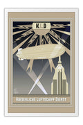 Poster Coleção - Kaiserliche Luftschiff Dienst -  Art Deco