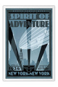 Poster Coleção - Spirit of Adventure - New York - Art Deco