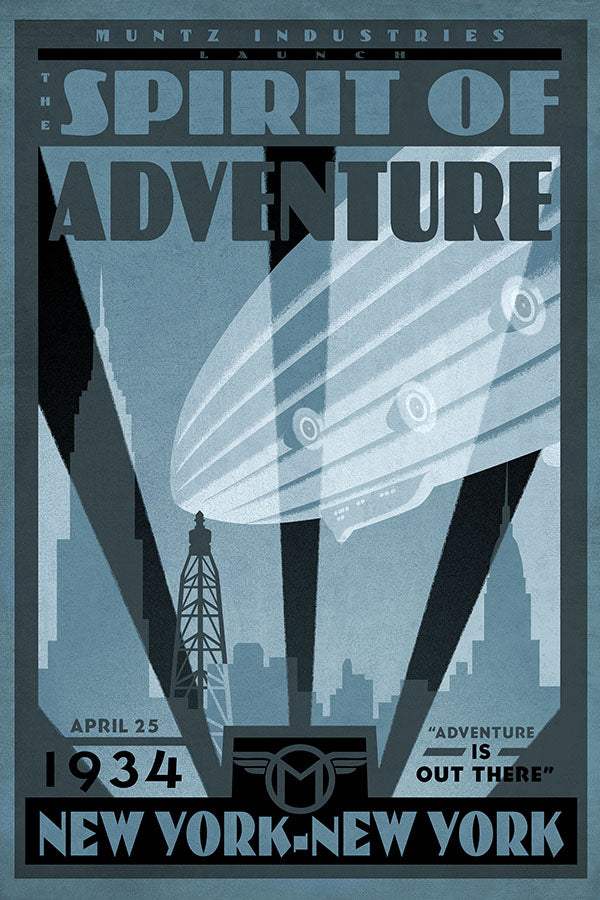 Poster Coleção - Spirit of Adventure - New York - Art Deco