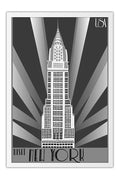 Poster Coleção - Visit New York - Art Deco