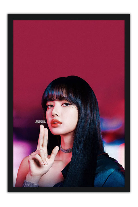 Poster Lisa - Blackpink - Cantora - K-Pop