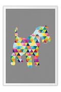 Poster Cachorro - Animais - Geométrico - Abstrato -  - Arte Decorativa