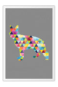 Poster Raposa - Animais - Geométrico - Abstrato - Arte Decorativa