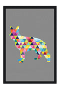 Poster Raposa - Animais - Geométrico - Abstrato - Arte Decorativa