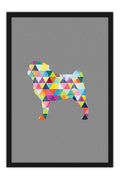 Poster Cachorro - Animais - Geométrico - Arte Decorativa