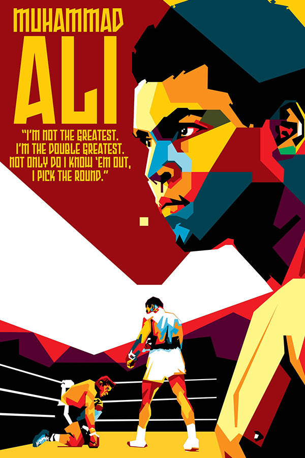 Poster Muhammad Ali - Pop Art