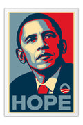 Poster Barack Obama - Hope - Street Art - Grafite