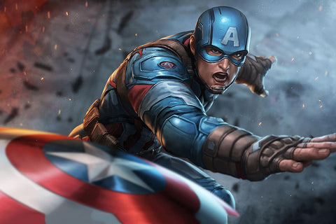 Poster Capitão América - Marvel