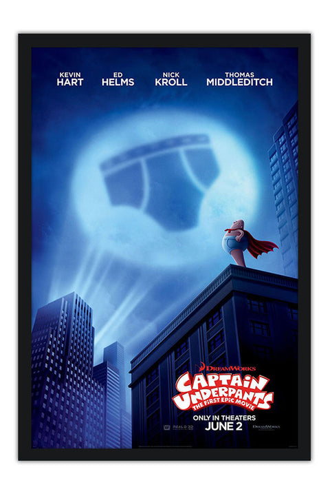 Poster Capitão Cueca - Infantil