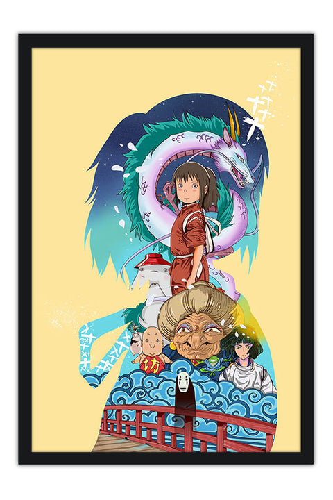 Poster A Viagem De Chihiro - Spirited Away - Estudio Ghibli - Filmes
