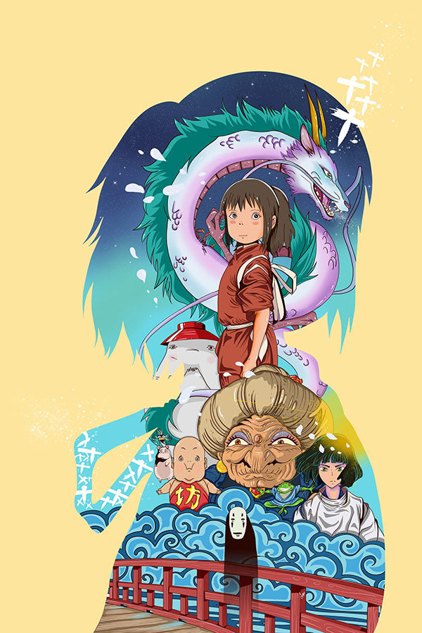 Poster A Viagem De Chihiro - Spirited Away - Estudio Ghibli - Filmes