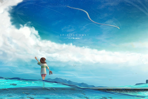 Poster A Viagem De Chihiro - Spirited Away - Estudio Ghibli - Filmes