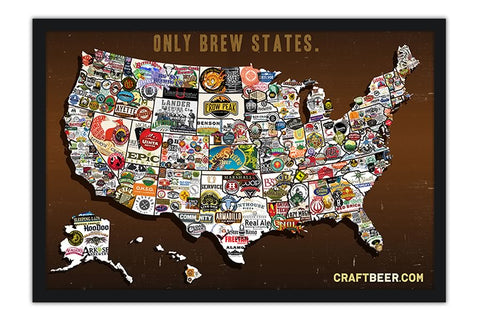Poster Mapa Craft Beer