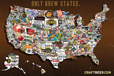 Poster Mapa Craft Beer