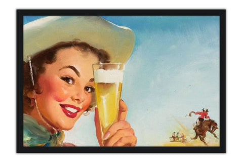 Poster Cerveja Gil Elvgreen American Shier Texas Special - Vintage - Retrô