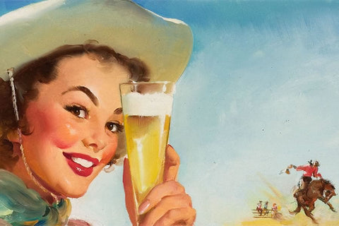 Poster Cerveja Gil Elvgreen American Shier Texas Special - Vintage - Retrô