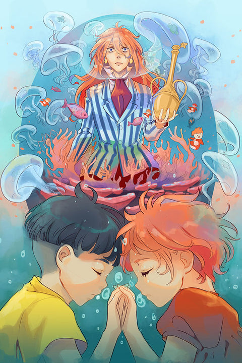 Poster Ponyo - Estudio Ghibli - Filmes