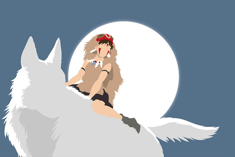 Poster Princesa Mononoke - Estudio Ghibli - Filmes