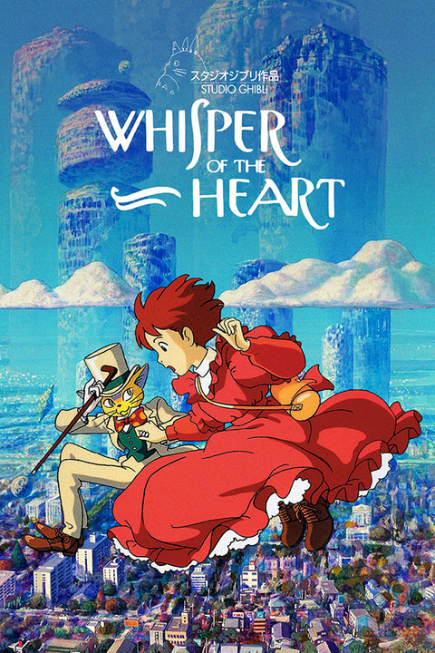 Poster Sussuros do Coração - Estudio Ghibli - Filmes