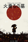 Poster Túmulo dos Vagalumes - Estudio Ghibli - Filmes
