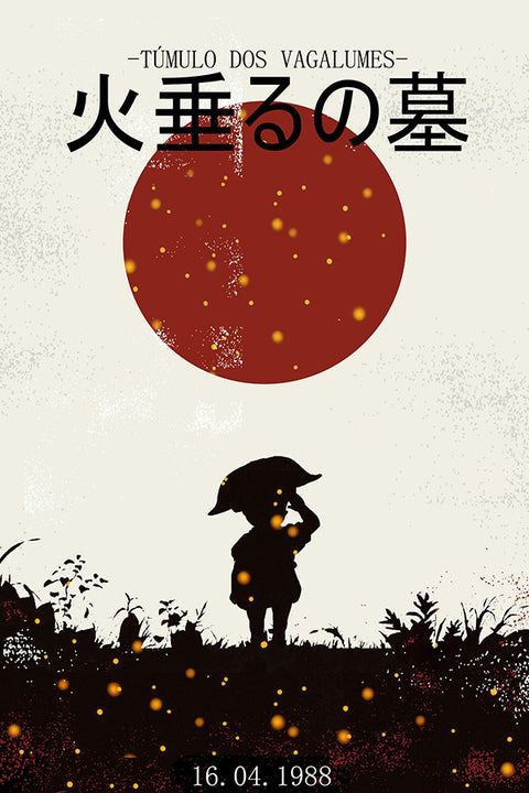Poster Túmulo dos Vagalumes - Estudio Ghibli - Filmes