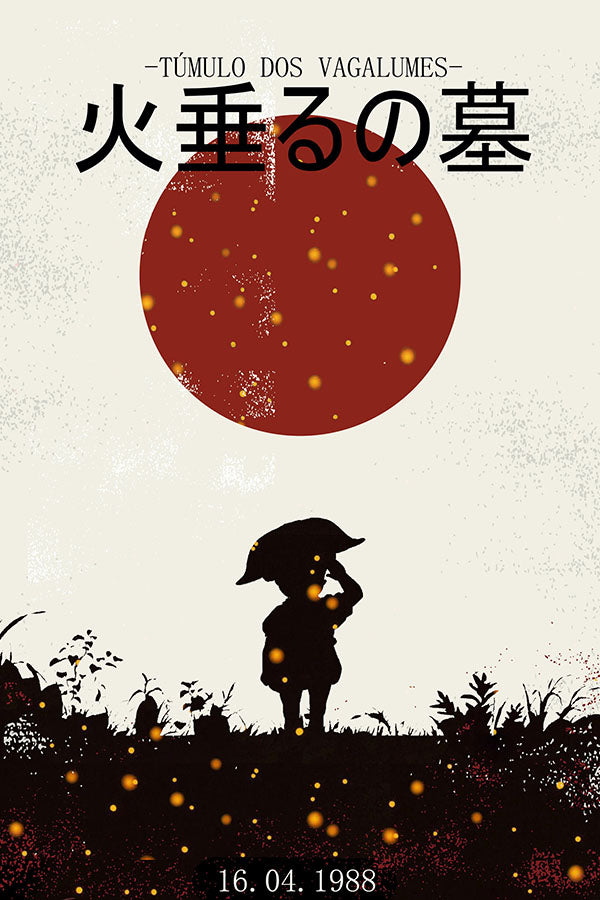 Poster Túmulo dos Vagalumes - Estudio Ghibli - Filmes