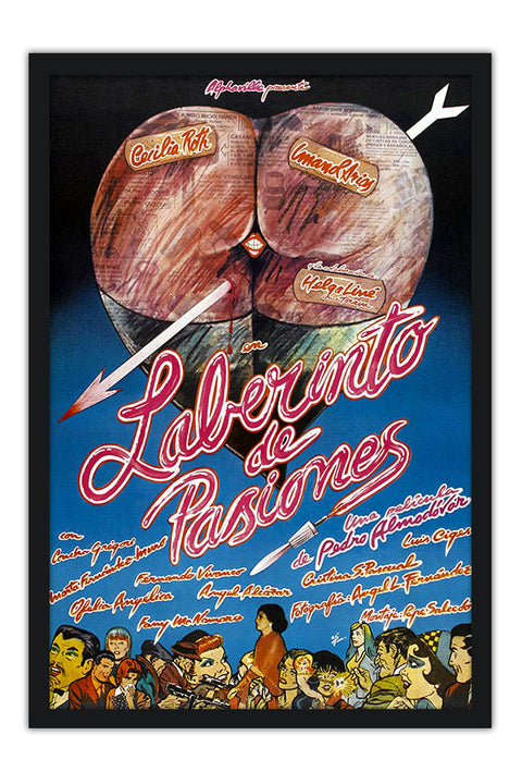 Poster Laberinto de Pasiones - Almodovar - Filmes