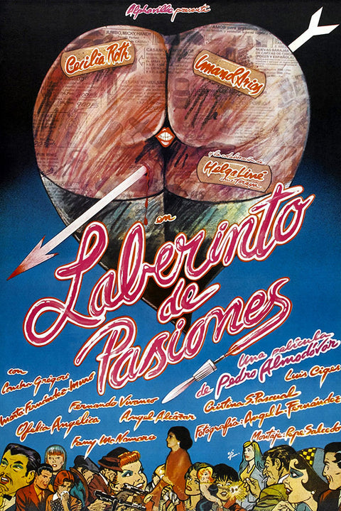 Poster Laberinto de Pasiones - Almodovar - Filmes