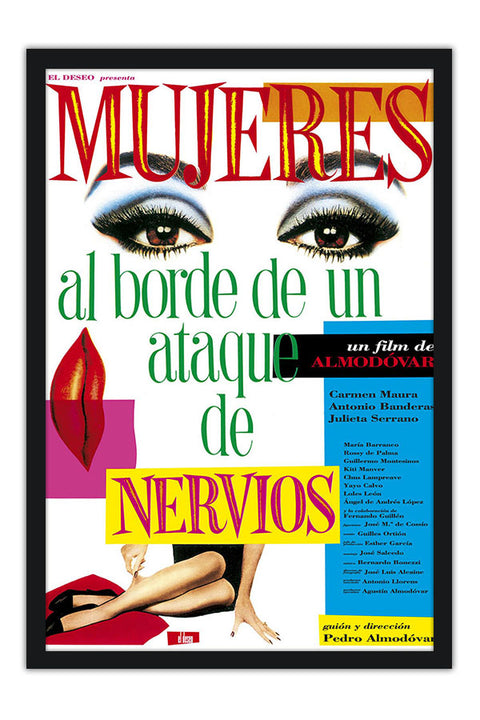 Poster Mujeres Al Borde de un Ataque de Nervios - Almodovar - Filmes