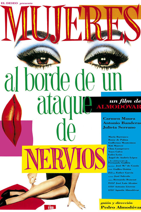 Poster Mujeres Al Borde de un Ataque de Nervios - Almodovar - Filmes