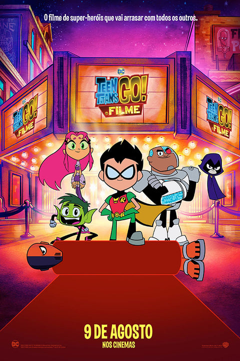 Poster Teen Titans Go - Jovens Titãns - Infantil
