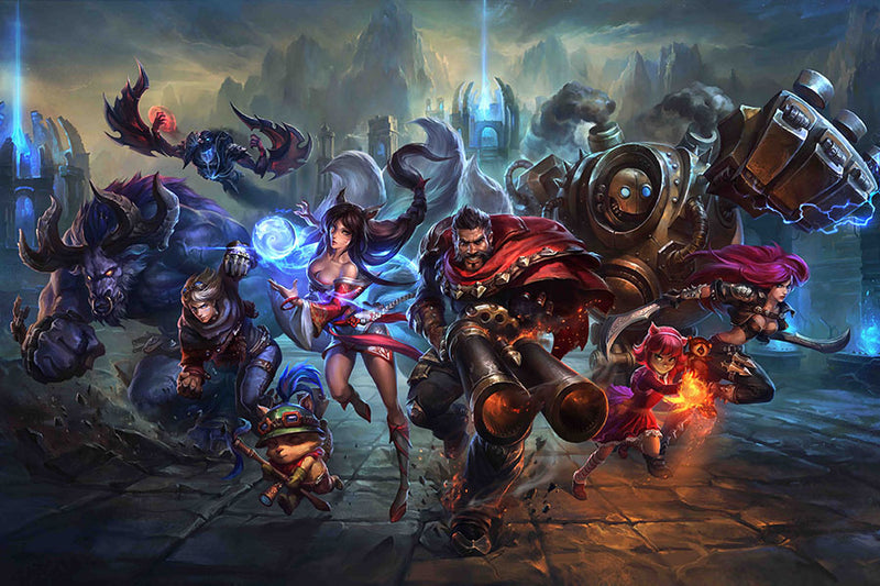 Poster LOL - League of Legends - Campeões - Games