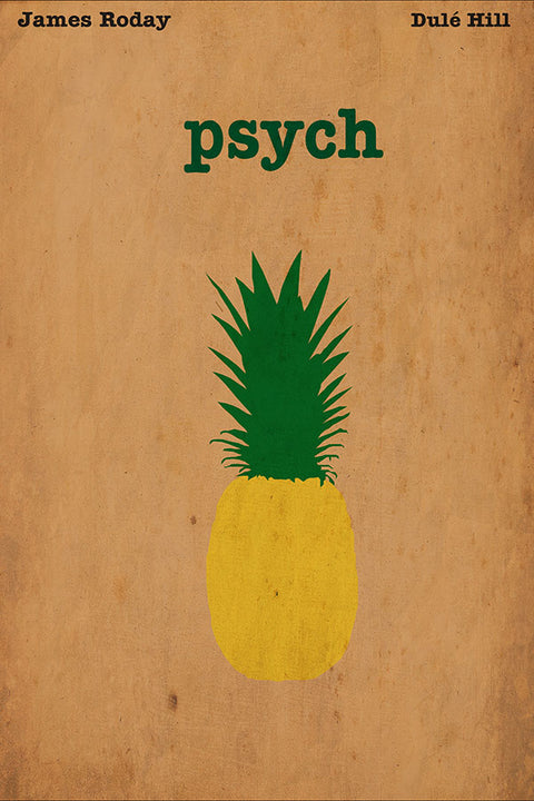 Poster Psych - Agentes Especiais - Minimalista - Filmes