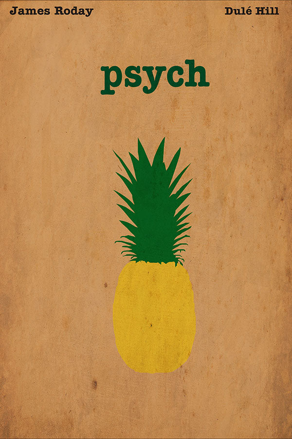 Poster Psych - Agentes Especiais - Minimalista - Filmes